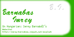 barnabas imrey business card